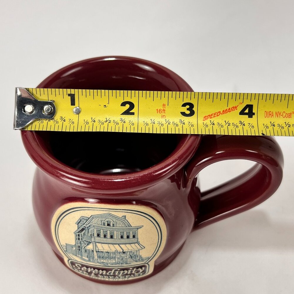 Deneen Pottery Mug Red Stoneware Serendipity Bed Breakfast Ocean City NJ - Picture 14 of 14